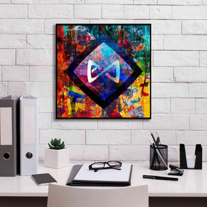 'Axs Axie Crypto In Color' by Portfolio Giclee Canvas Wall Art,18x18