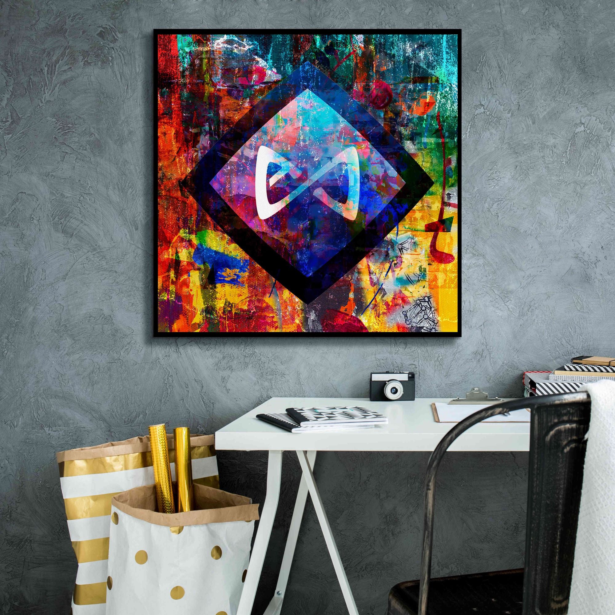 'Axs Axie Crypto In Color' by Portfolio Giclee Canvas Wall Art,26x26