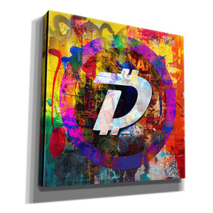 'Dgb Digibyte Crypto In Color' by Portfolio Giclee Canvas Wall Art