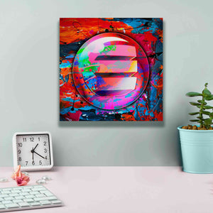 'Enj Enjin Crypto In Color' by Portfolio Giclee Canvas Wall Art,12x12