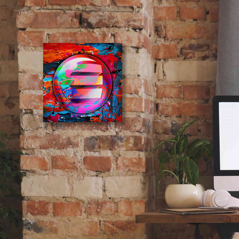 Image of 'Enj Enjin Crypto In Color' by Portfolio Giclee Canvas Wall Art,12x12