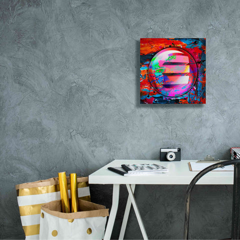 Image of 'Enj Enjin Crypto In Color' by Portfolio Giclee Canvas Wall Art,12x12