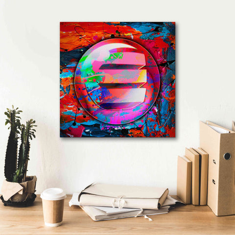 Image of 'Enj Enjin Crypto In Color' by Portfolio Giclee Canvas Wall Art,18x18