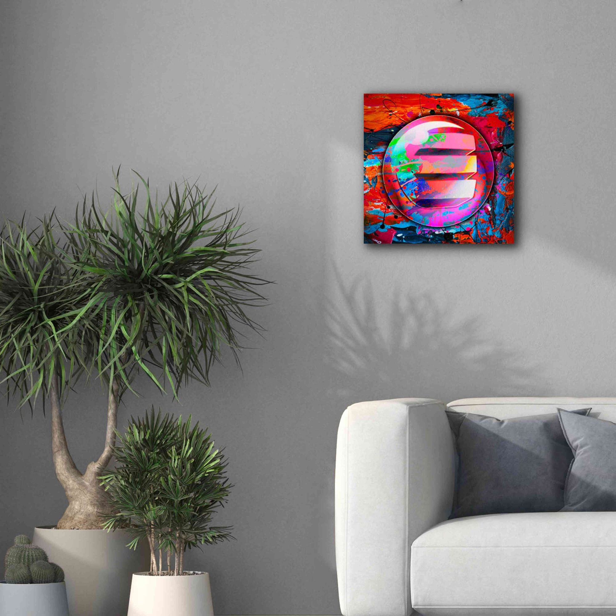 'Enj Enjin Crypto In Color' by Portfolio Giclee Canvas Wall Art,18x18