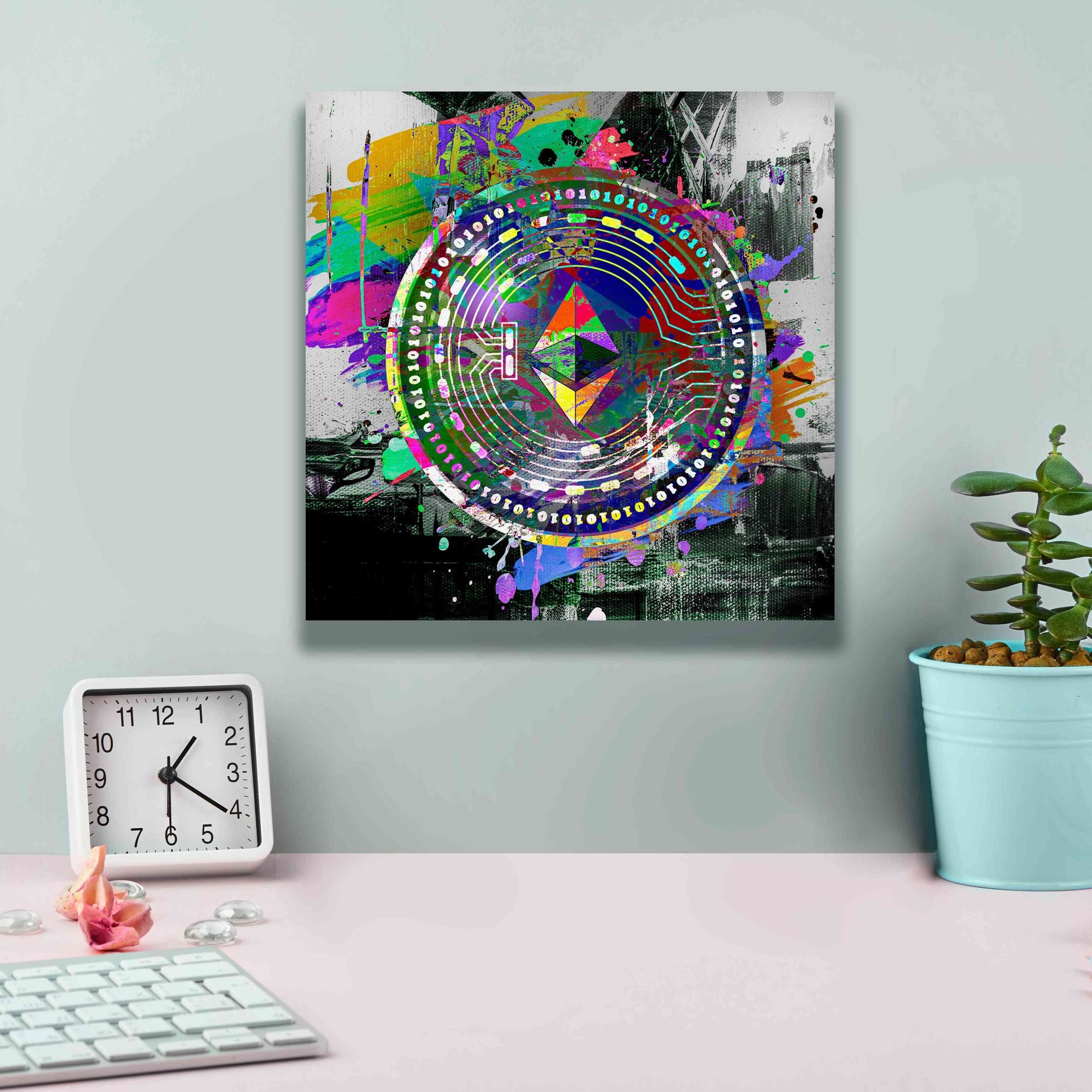 'Ethereum The Predator' by Portfolio Giclee Canvas Wall Art,12x12