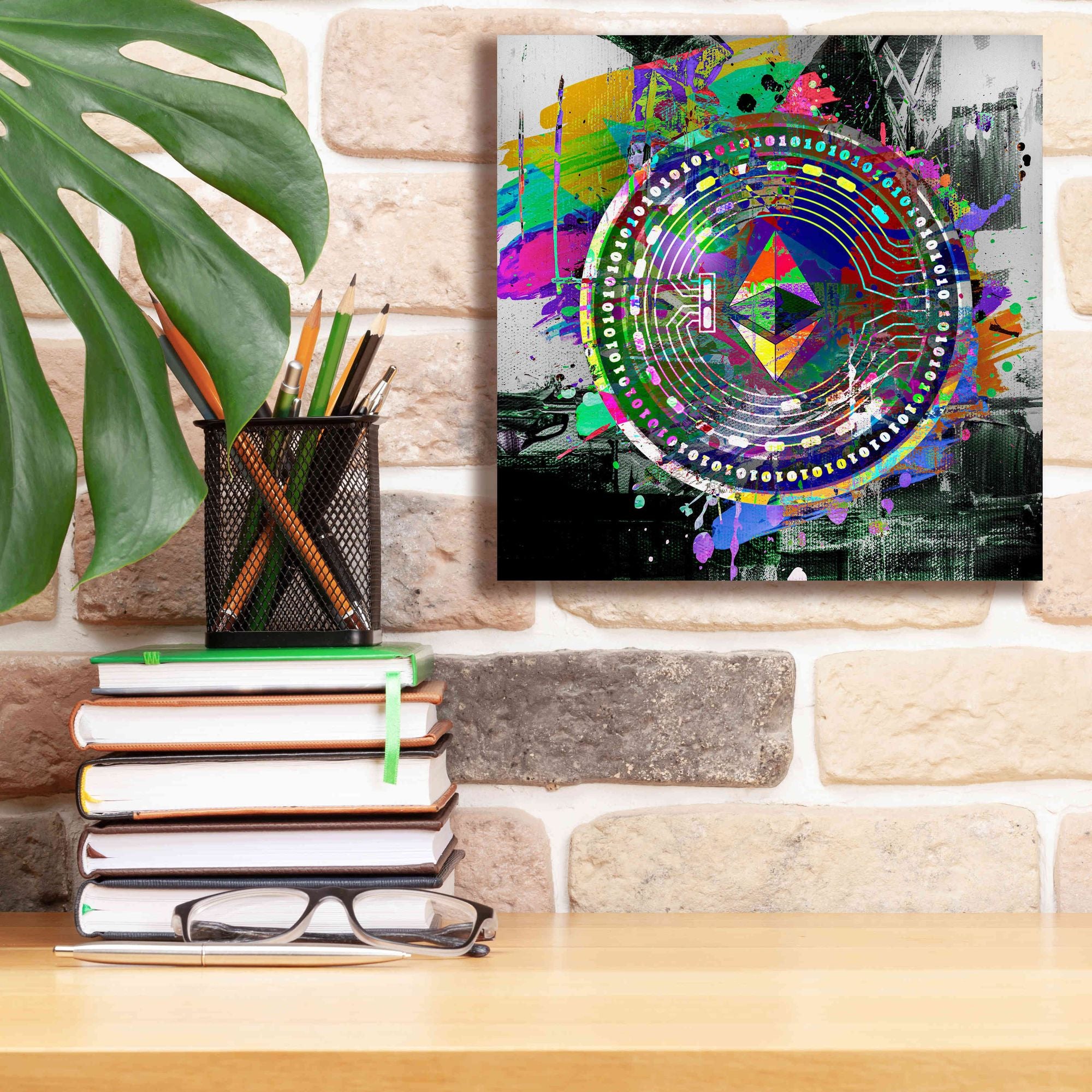 'Ethereum The Predator' by Portfolio Giclee Canvas Wall Art,12x12