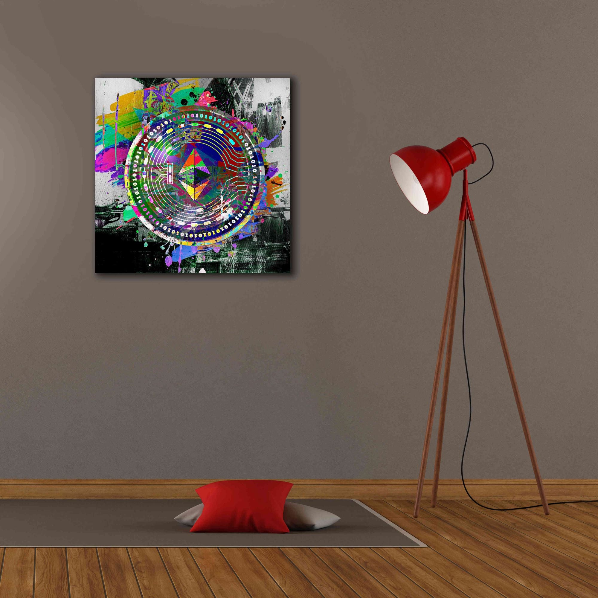 'Ethereum The Predator' by Portfolio Giclee Canvas Wall Art,26x26