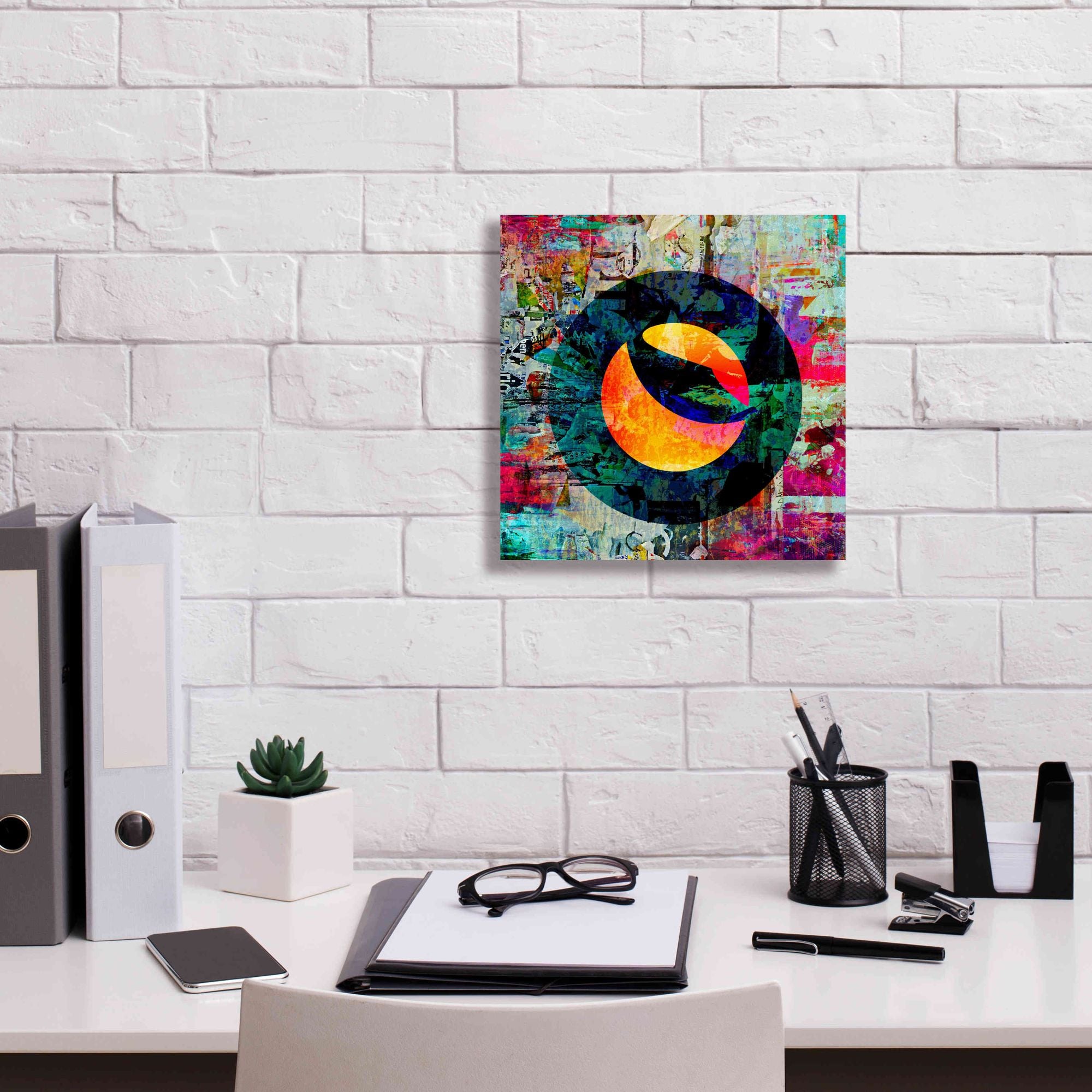 'Luna Terra Crypto In Color' by Portfolio Giclee Canvas Wall Art,12x12