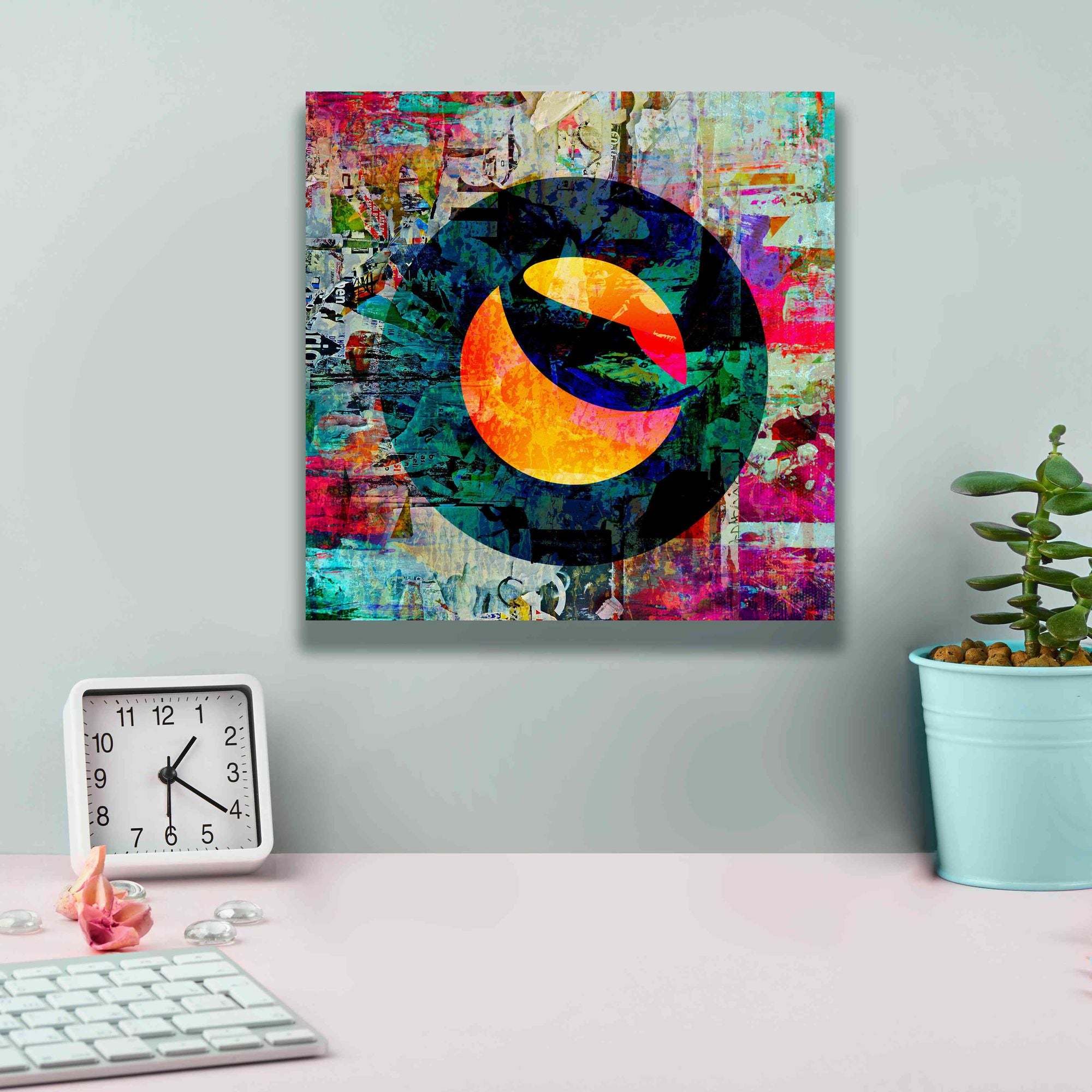 'Luna Terra Crypto In Color' by Portfolio Giclee Canvas Wall Art,12x12