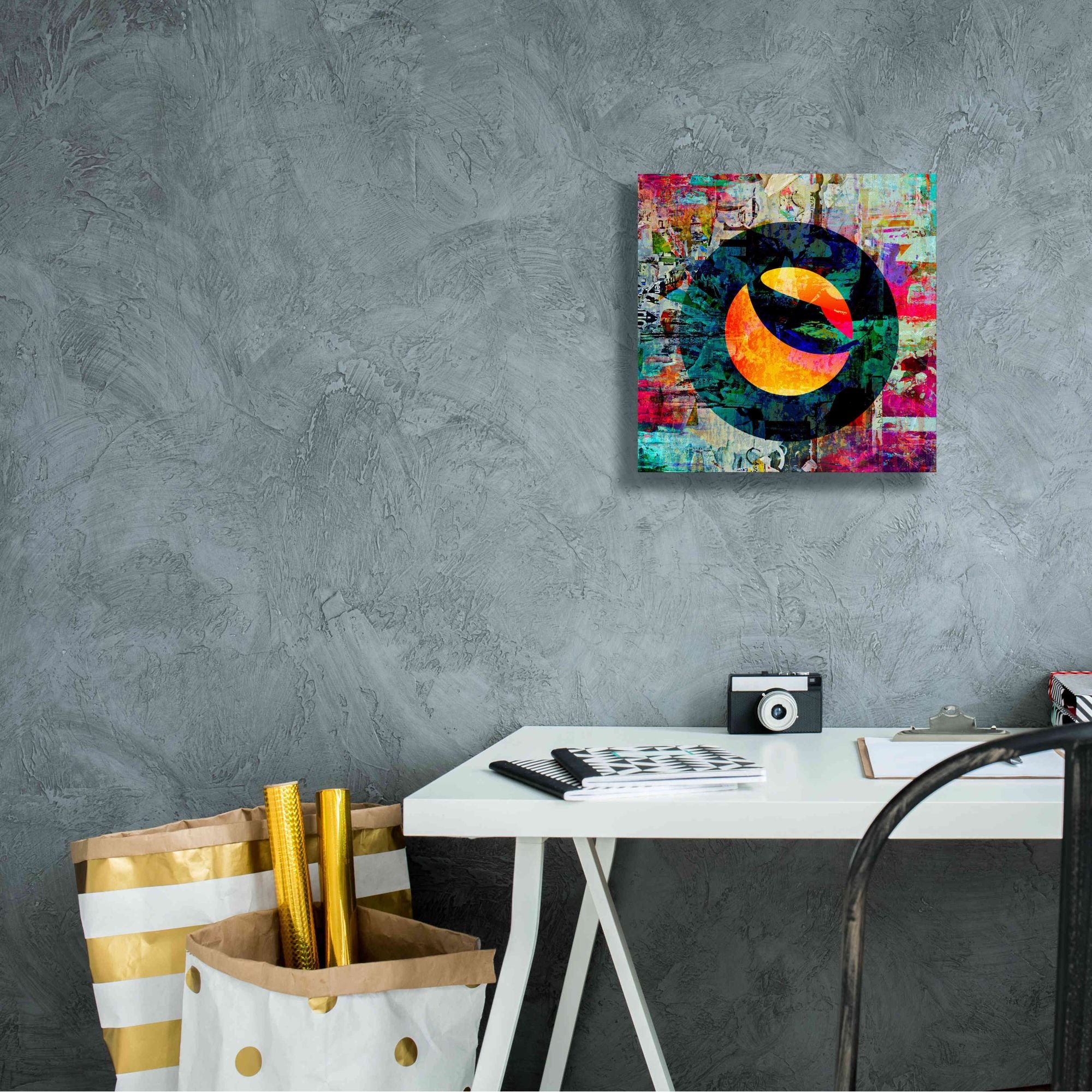 'Luna Terra Crypto In Color' by Portfolio Giclee Canvas Wall Art,12x12