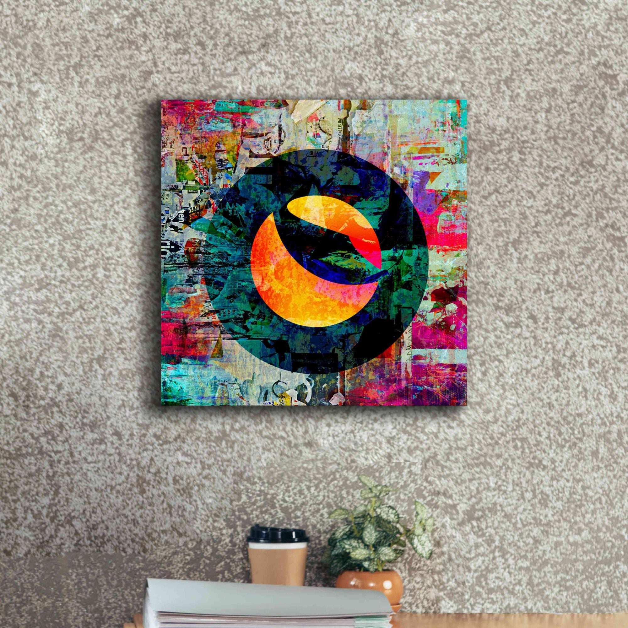 'Luna Terra Crypto In Color' by Portfolio Giclee Canvas Wall Art,18x18