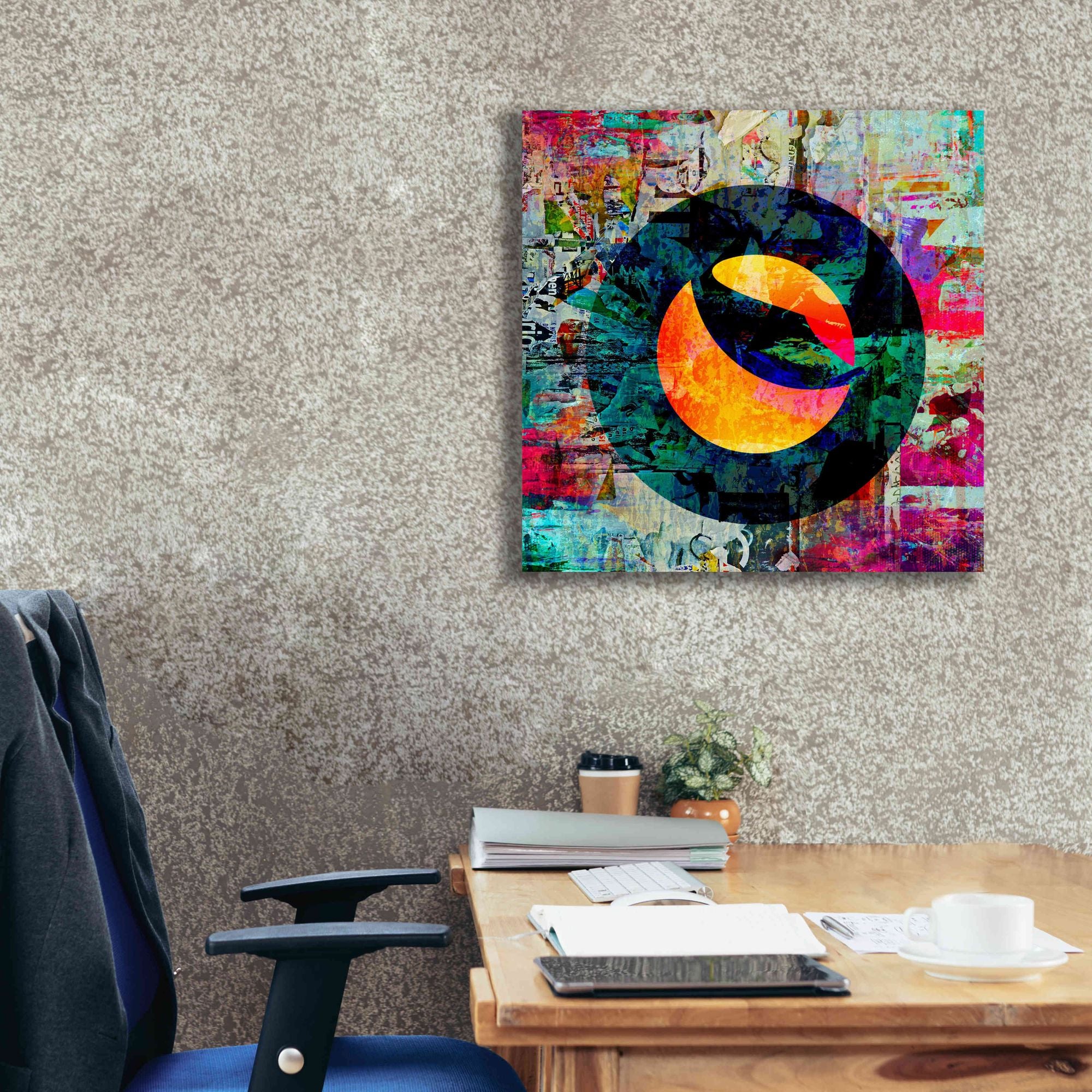 'Luna Terra Crypto In Color' by Portfolio Giclee Canvas Wall Art,26x26