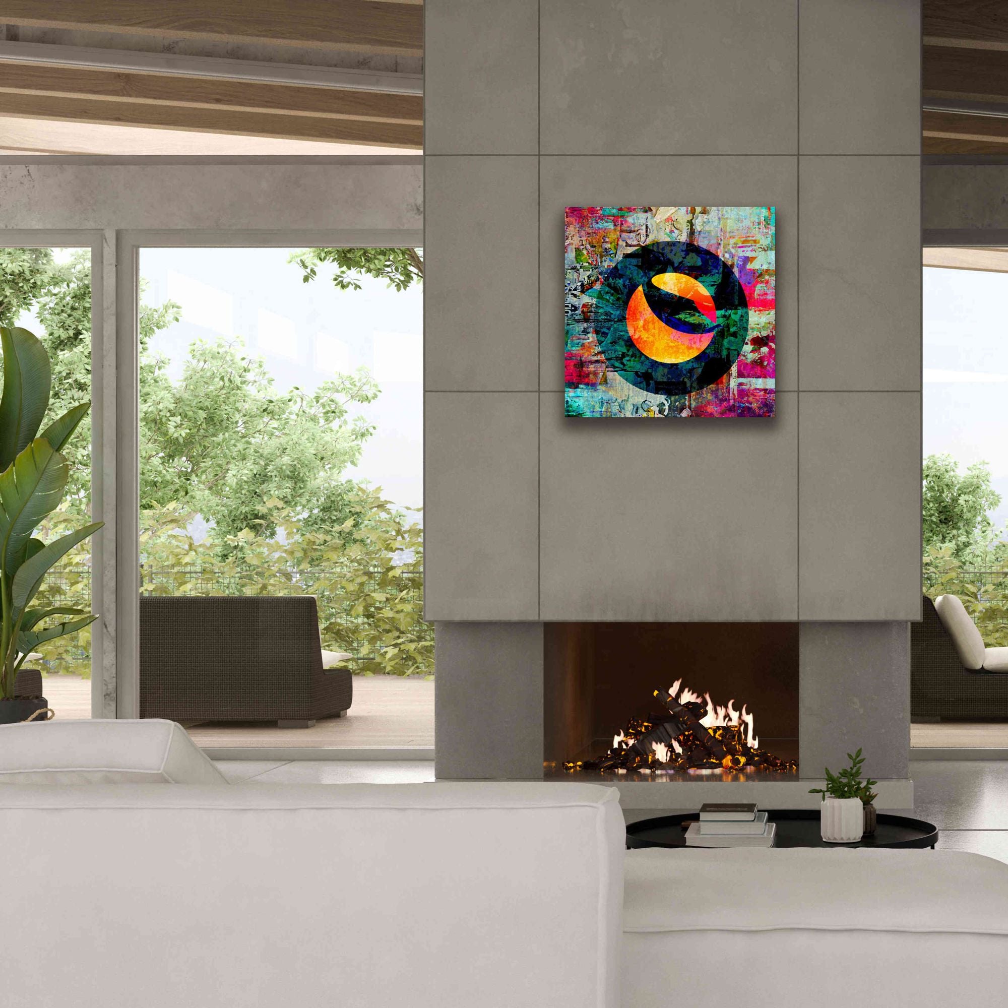 'Luna Terra Crypto In Color' by Portfolio Giclee Canvas Wall Art,26x26