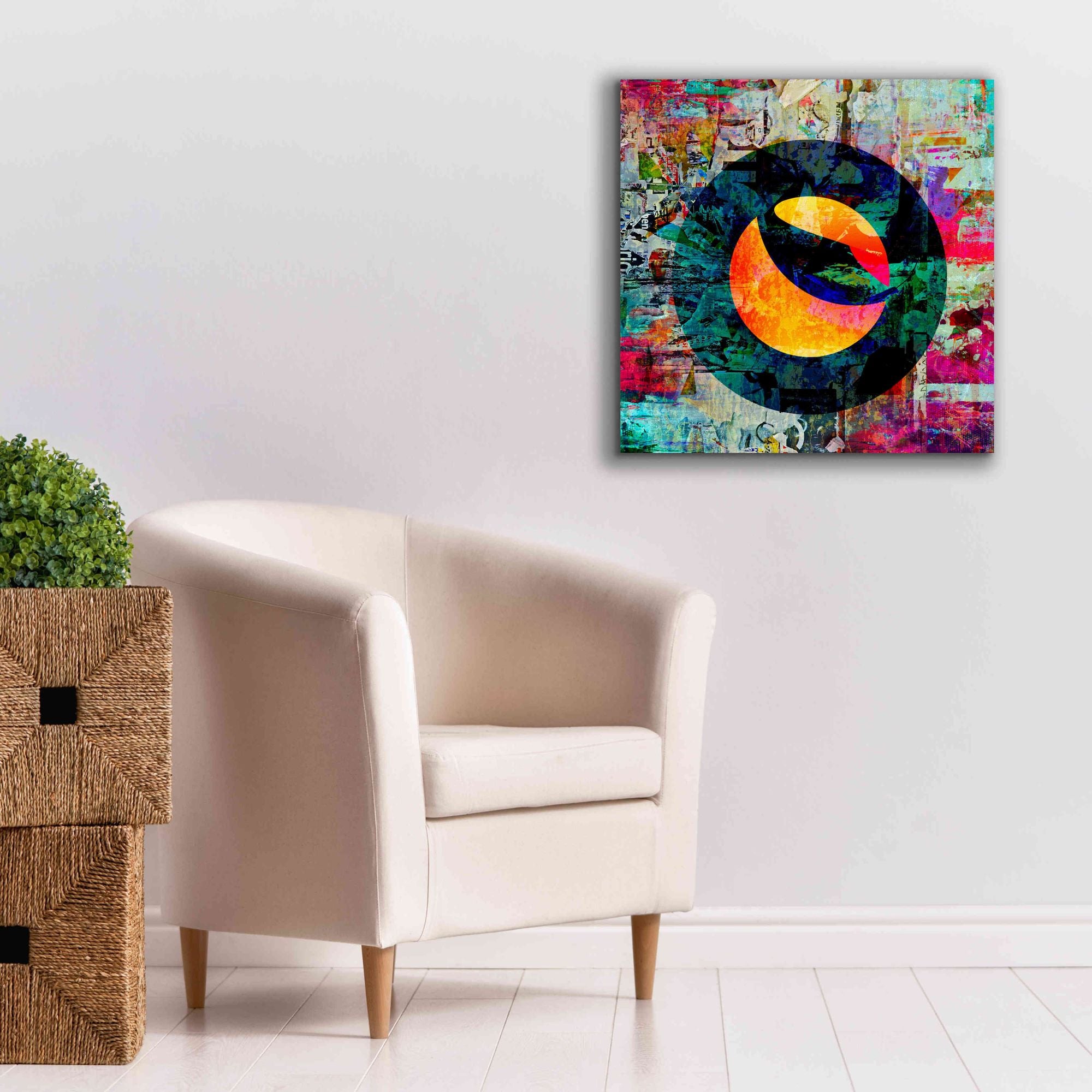 'Luna Terra Crypto In Color' by Portfolio Giclee Canvas Wall Art,26x26