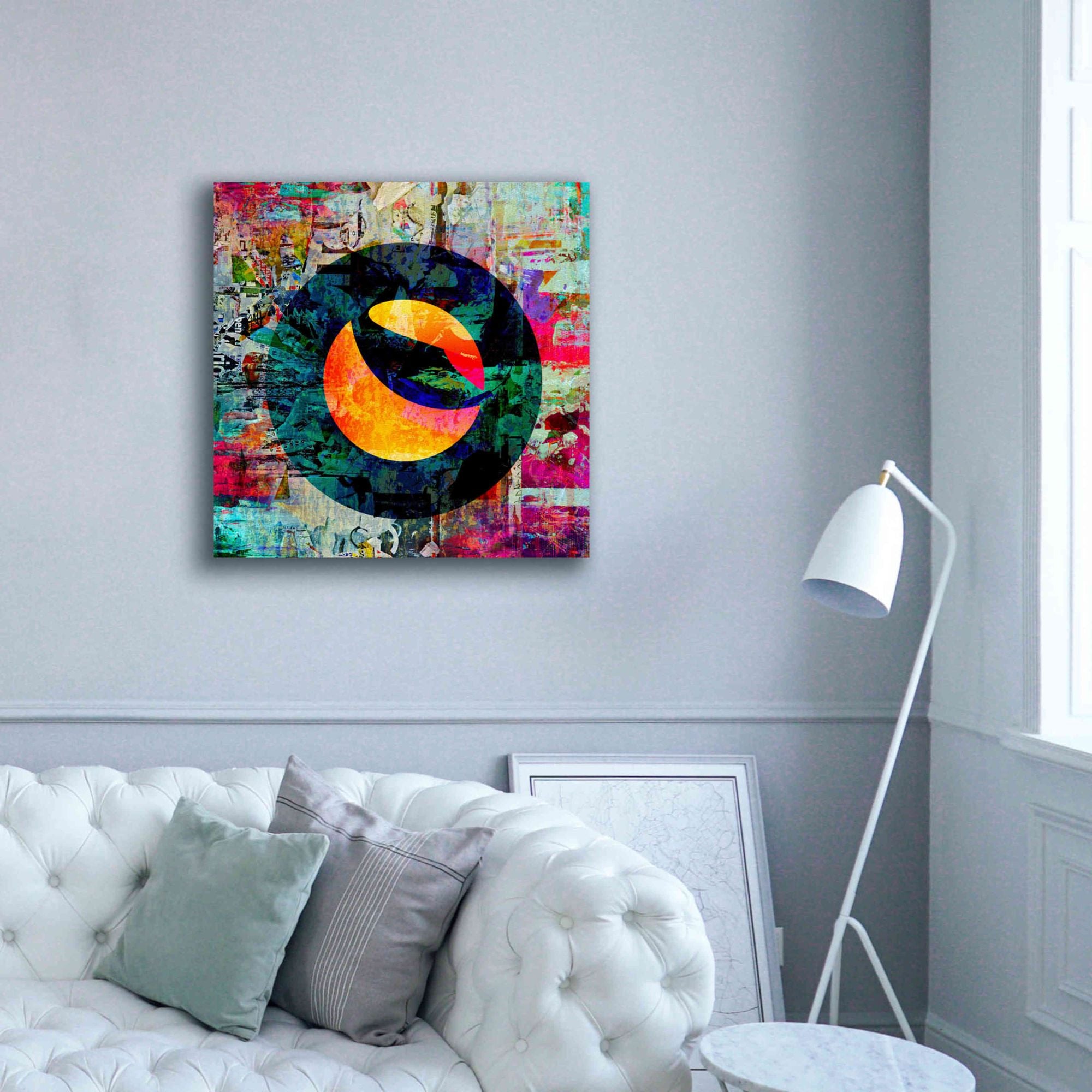 'Luna Terra Crypto In Color' by Portfolio Giclee Canvas Wall Art,37x37