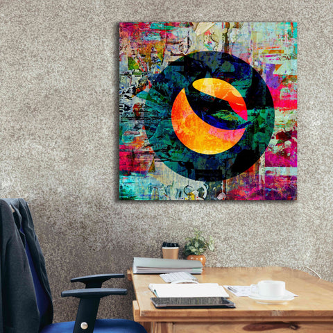 Image of 'Luna Terra Crypto In Color' by Portfolio Giclee Canvas Wall Art,37x37