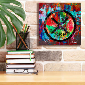 'Xrp Crypto In Color' by Portfolio Giclee Canvas Wall Art,12x12