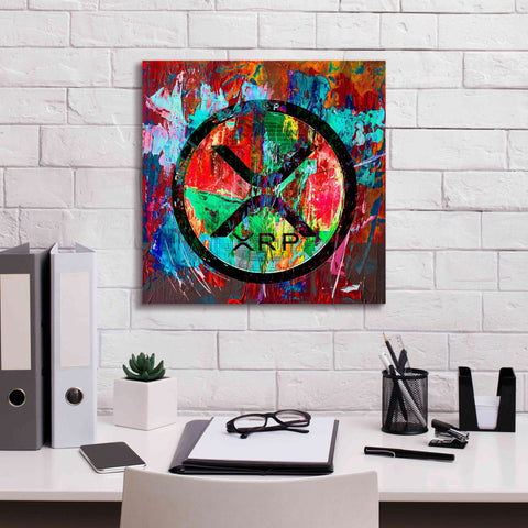 Image of 'Xrp Crypto In Color' by Portfolio Giclee Canvas Wall Art,18x18