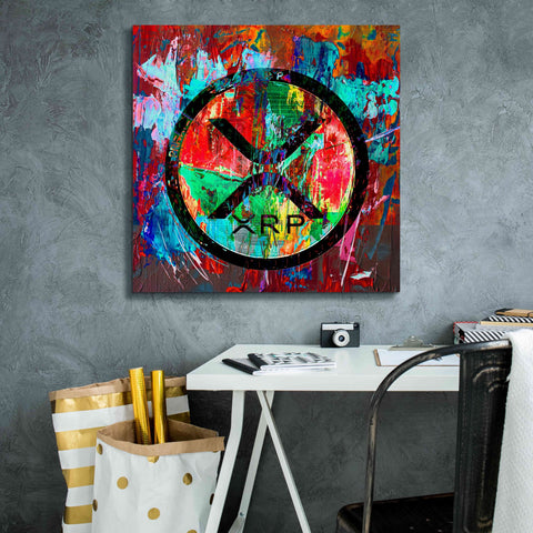 Image of 'Xrp Crypto In Color' by Portfolio Giclee Canvas Wall Art,26x26