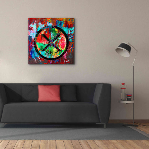 Image of 'Xrp Crypto In Color' by Portfolio Giclee Canvas Wall Art,37x37