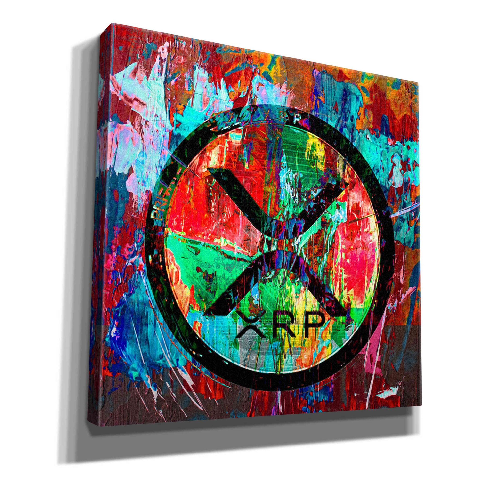 'Xrp Crypto In Color' by Portfolio Giclee Canvas Wall Art