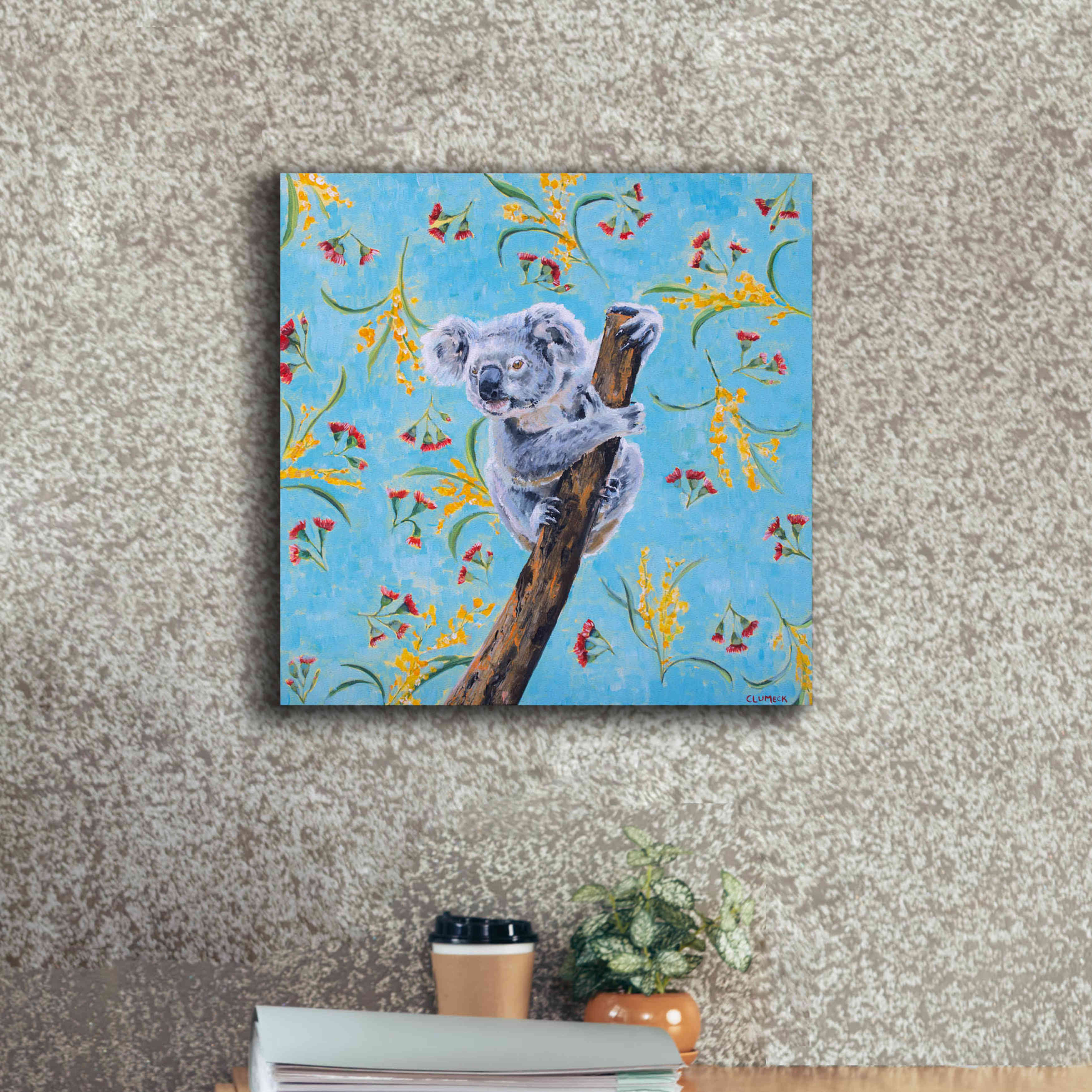 'Koala by Alana Clumeck Giclee Canvas Wall Art,18x18