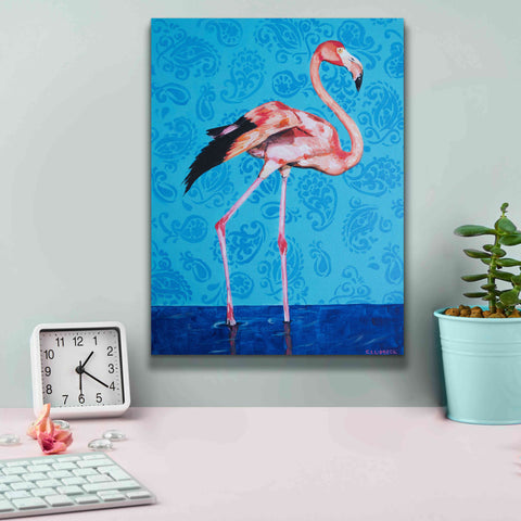 Image of 'Flamingo by Alana Clumeck Giclee Canvas Wall Art,12x16