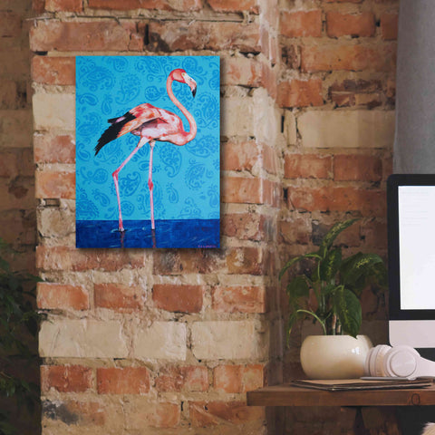 Image of 'Flamingo by Alana Clumeck Giclee Canvas Wall Art,12x16