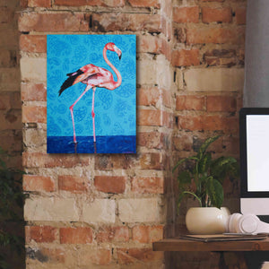 'Flamingo by Alana Clumeck Giclee Canvas Wall Art,12x16