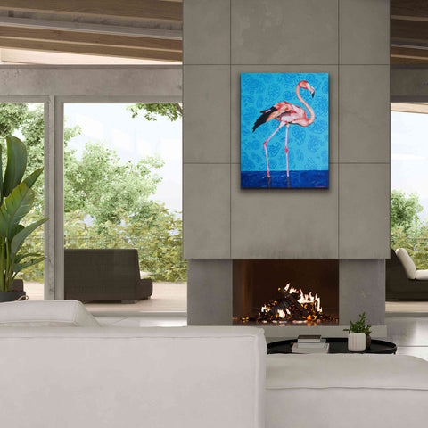 Image of 'Flamingo by Alana Clumeck Giclee Canvas Wall Art,26x34