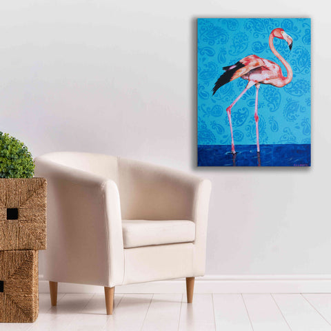 Image of 'Flamingo by Alana Clumeck Giclee Canvas Wall Art,26x34