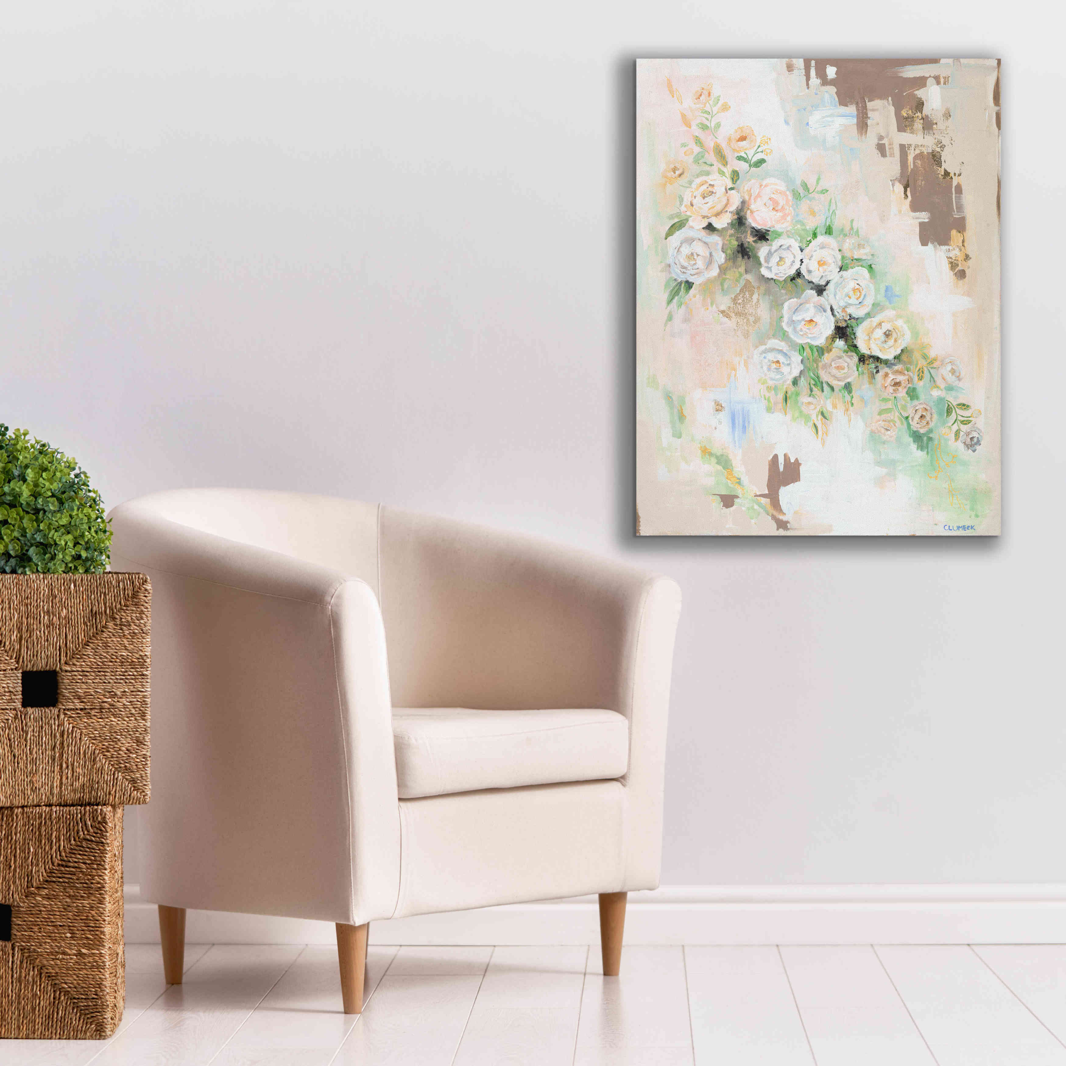 'Spring Flowers by Alana Clumeck Giclee Canvas Wall Art,26x34