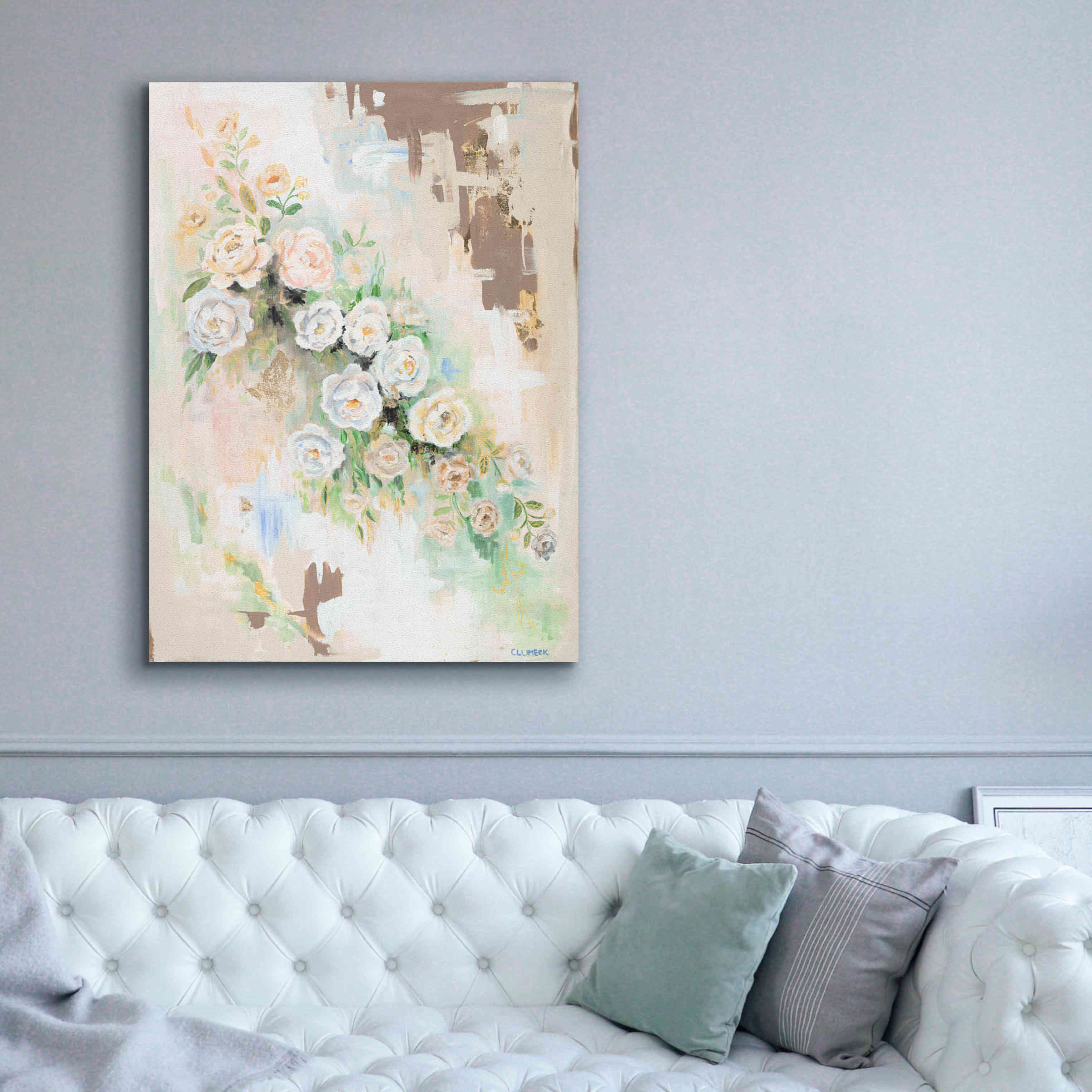 'Spring Flowers by Alana Clumeck Giclee Canvas Wall Art,40x54