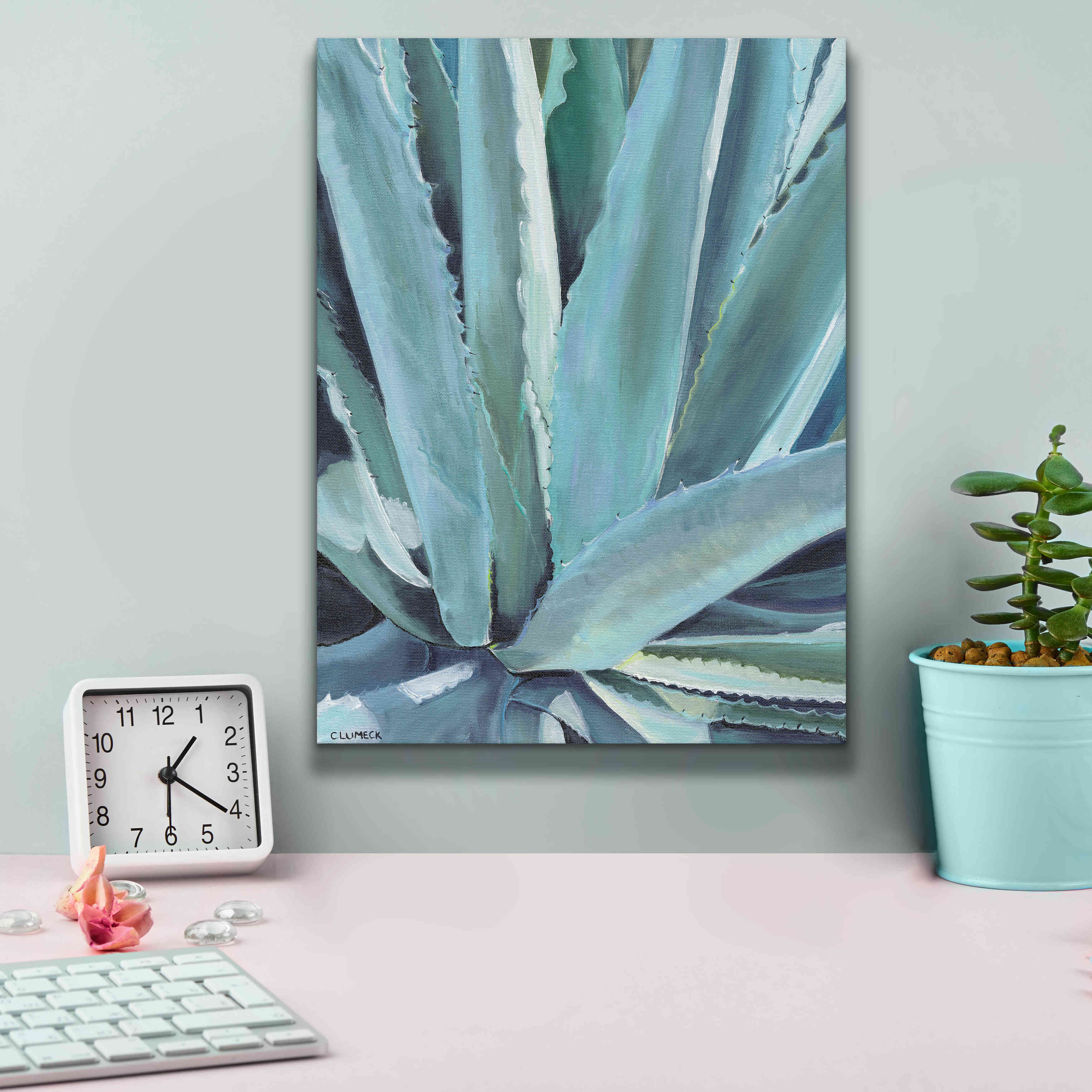 'Blue Agave by Alana Clumeck Giclee Canvas Wall Art,12x16