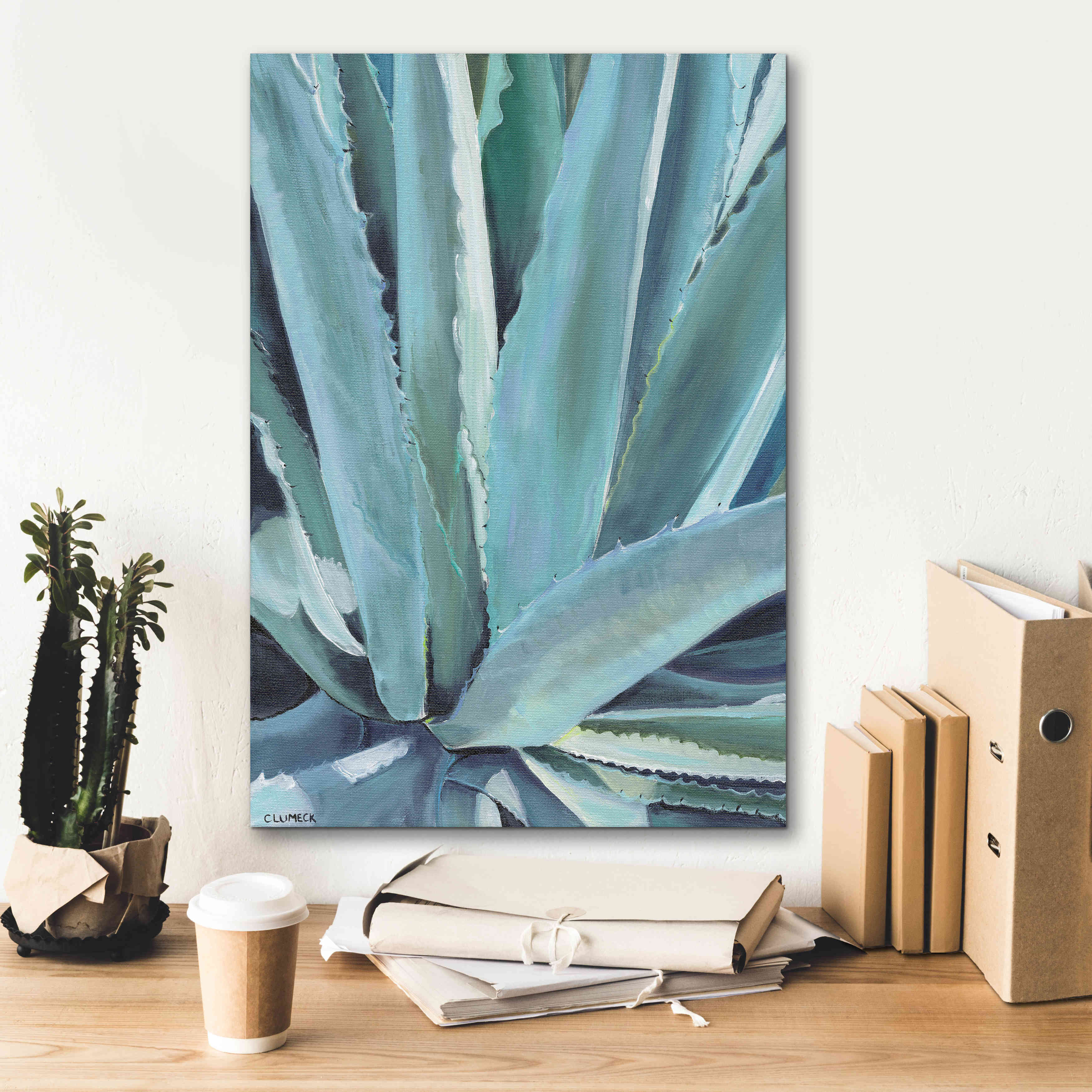 'Blue Agave by Alana Clumeck Giclee Canvas Wall Art,18x26