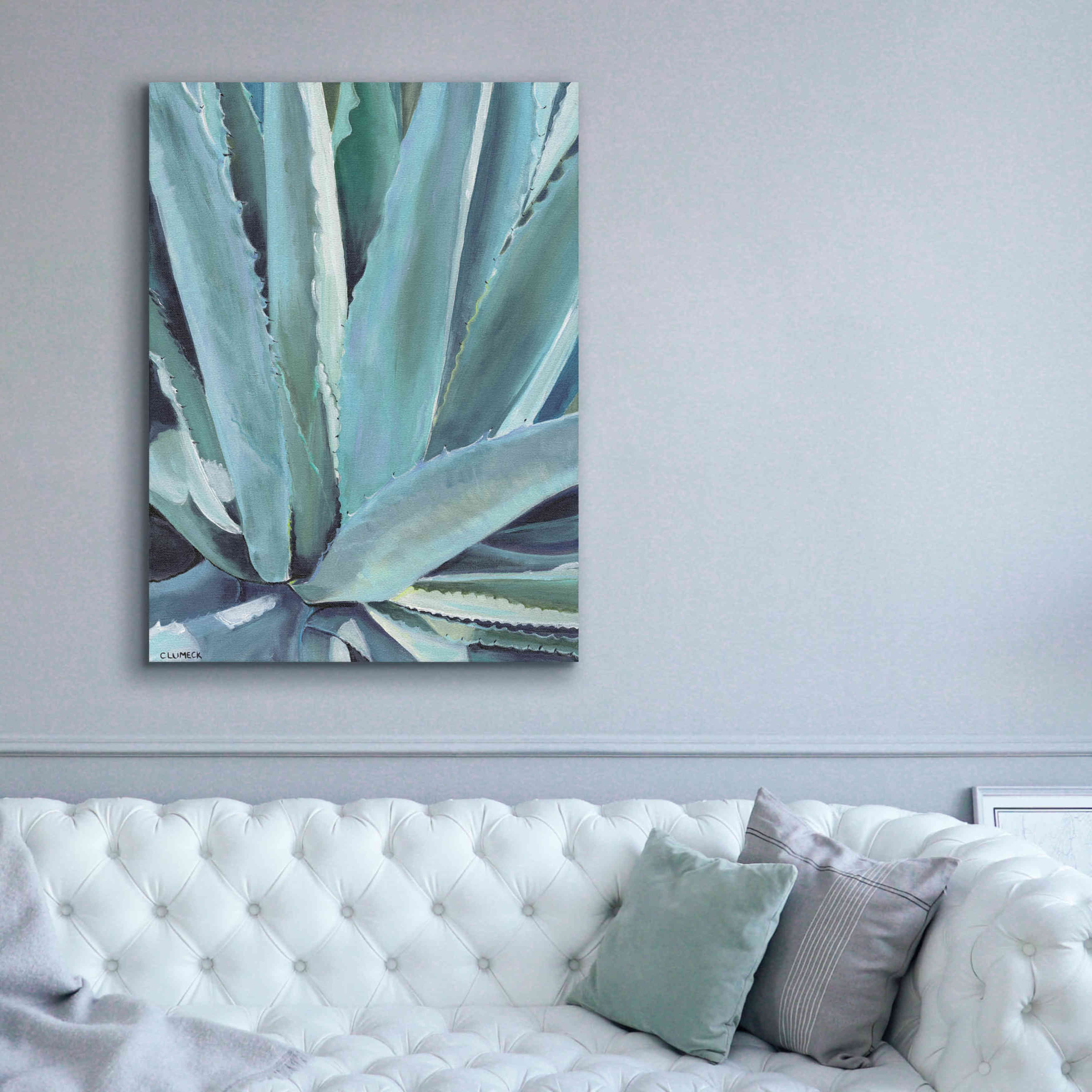 'Blue Agave by Alana Clumeck Giclee Canvas Wall Art,40x54