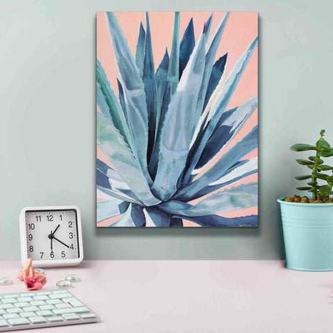 Image of 'Agave With Coral by Alana Clumeck Giclee Canvas Wall Art,12x16