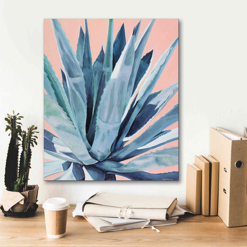 Image of 'Agave With Coral by Alana Clumeck Giclee Canvas Wall Art,20x24