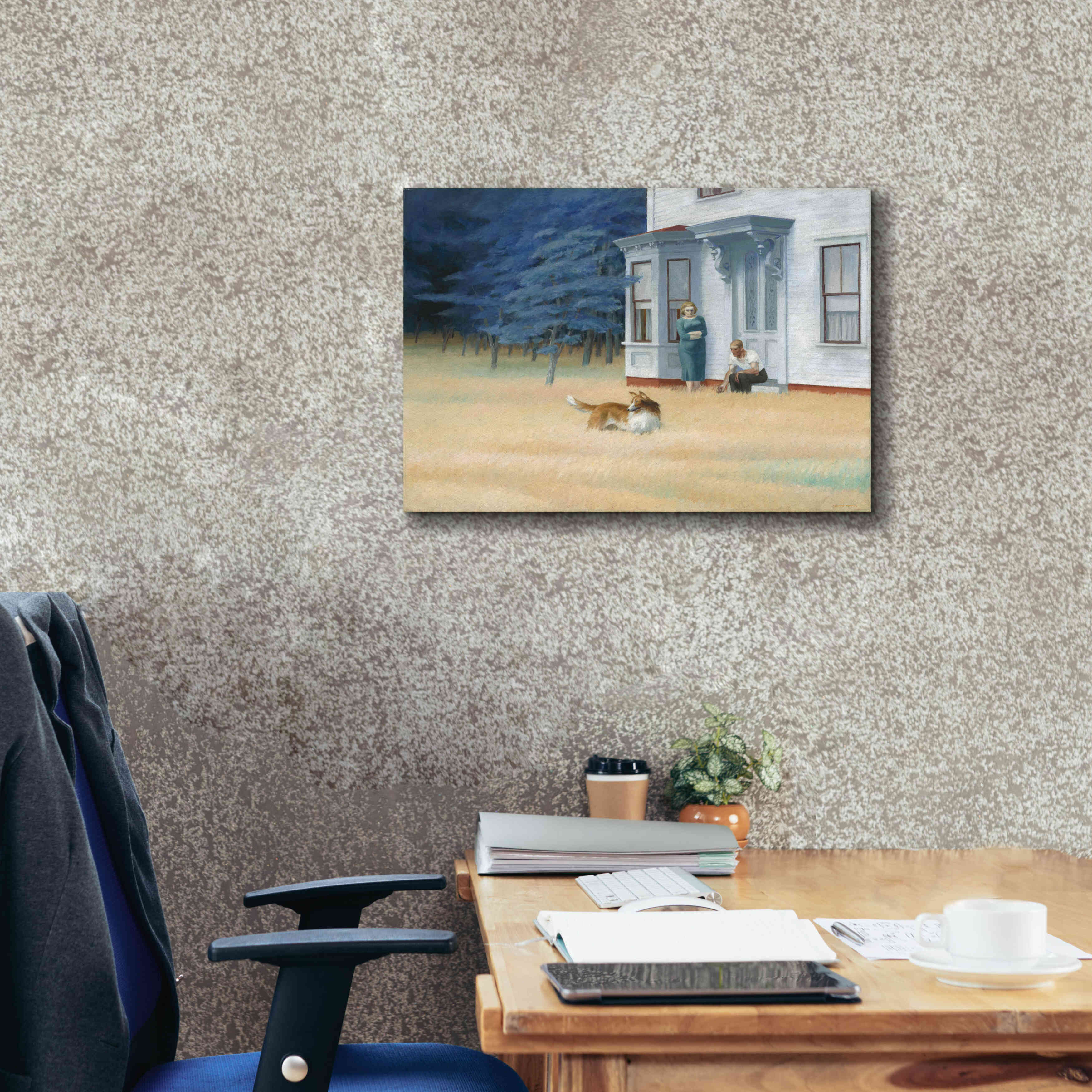 'Cape Cod Evening, 1939' by Edward Hopper, Giclee Canvas Wall Art,26x18