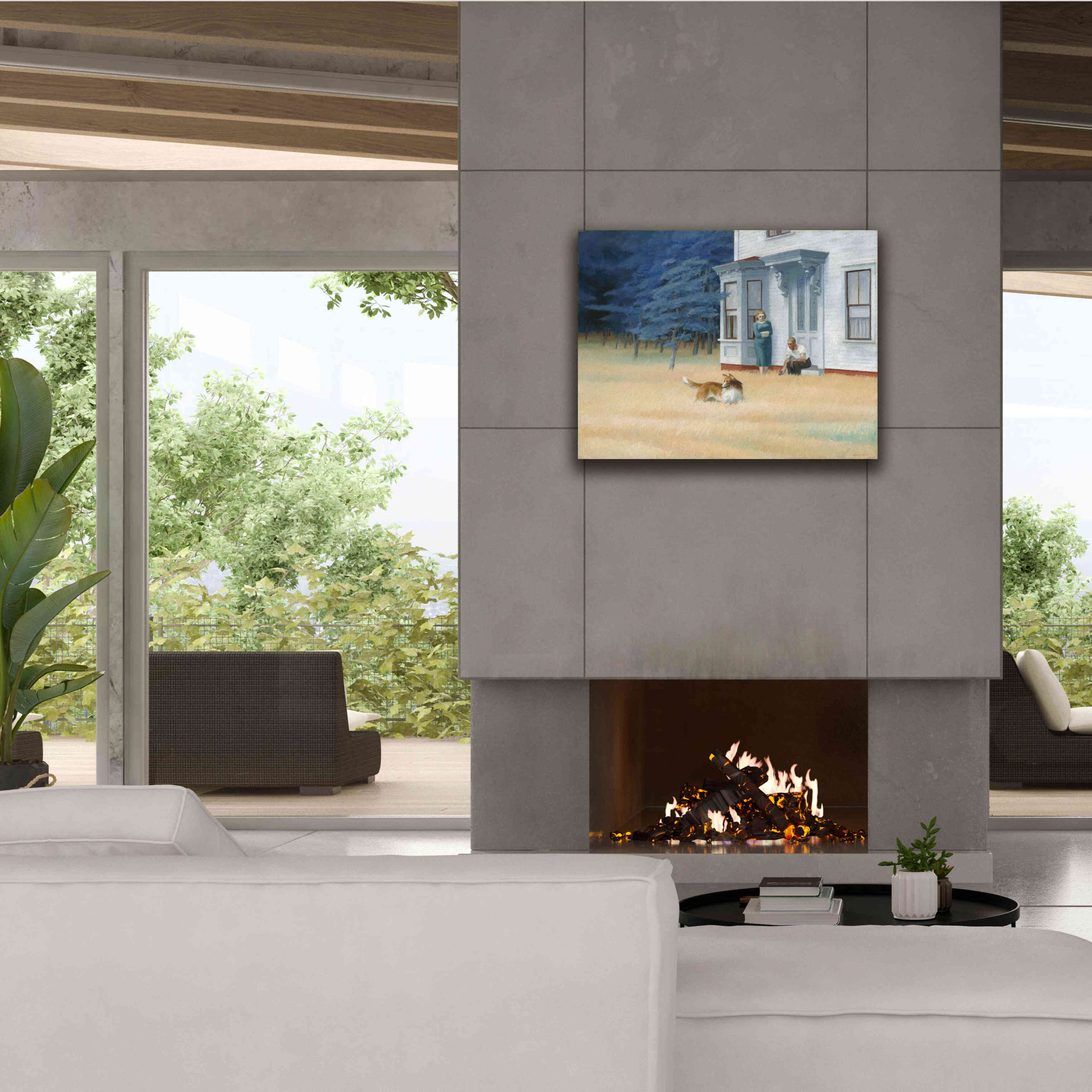 'Cape Cod Evening, 1939' by Edward Hopper, Giclee Canvas Wall Art,34x26