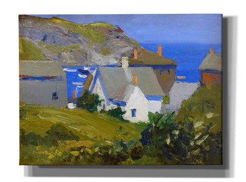 Image of 'Monhegan Houses, Maine, 1916-1919' by Edward Hopper, Giclee Canvas Wall Art