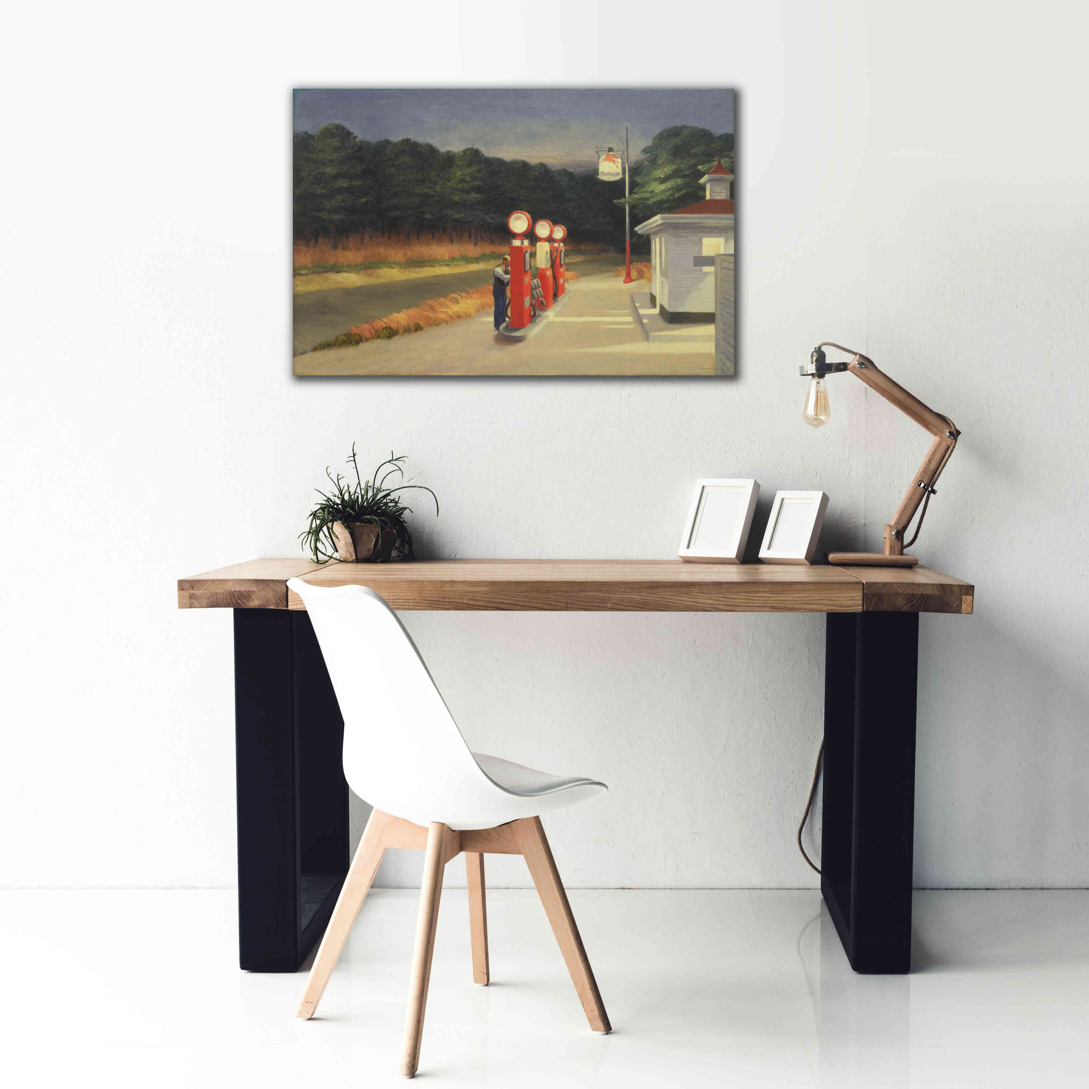 'Gas, 1940' by Edward Hopper, Giclee Canvas Wall Art,40x26