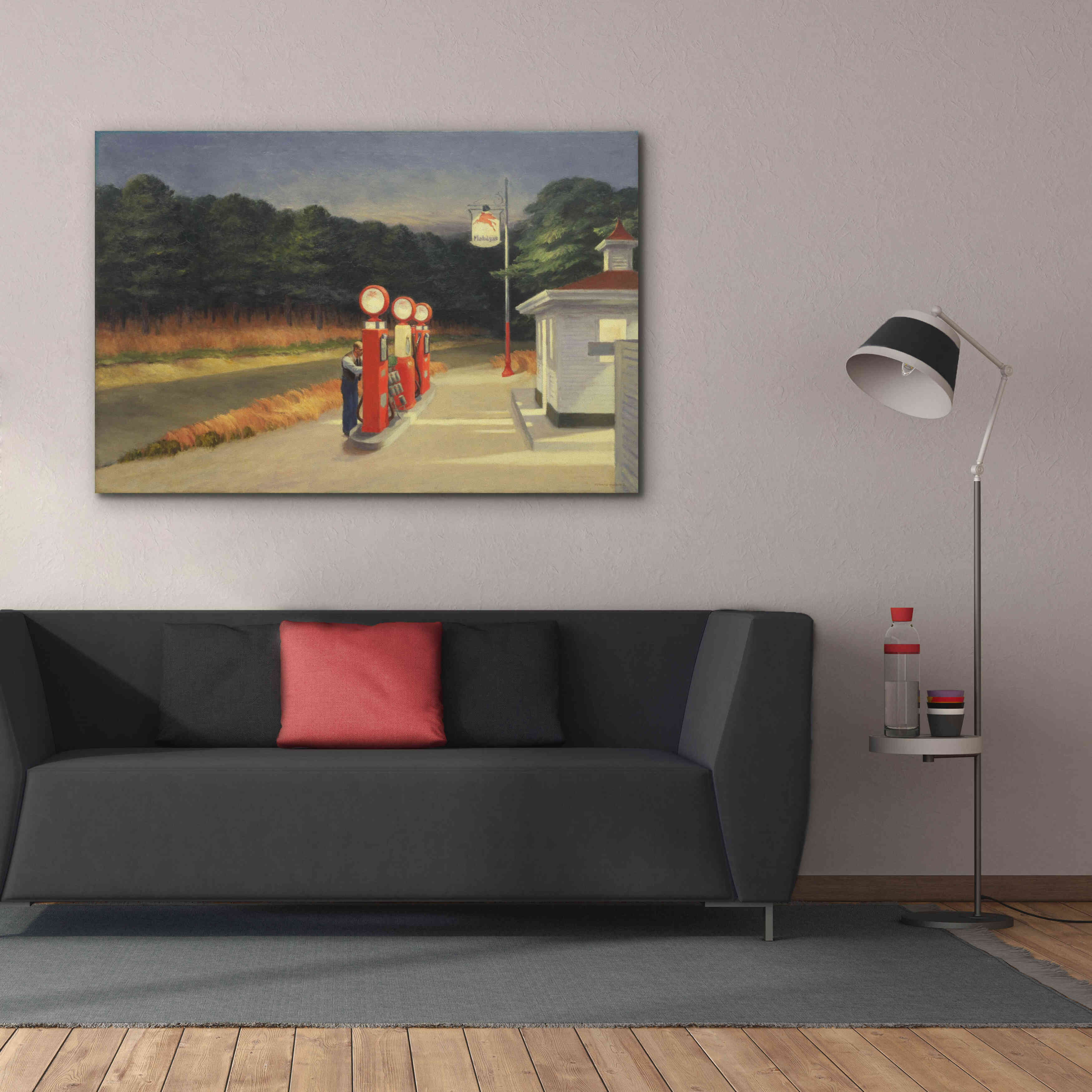 'Gas, 1940' by Edward Hopper, Giclee Canvas Wall Art,60x40