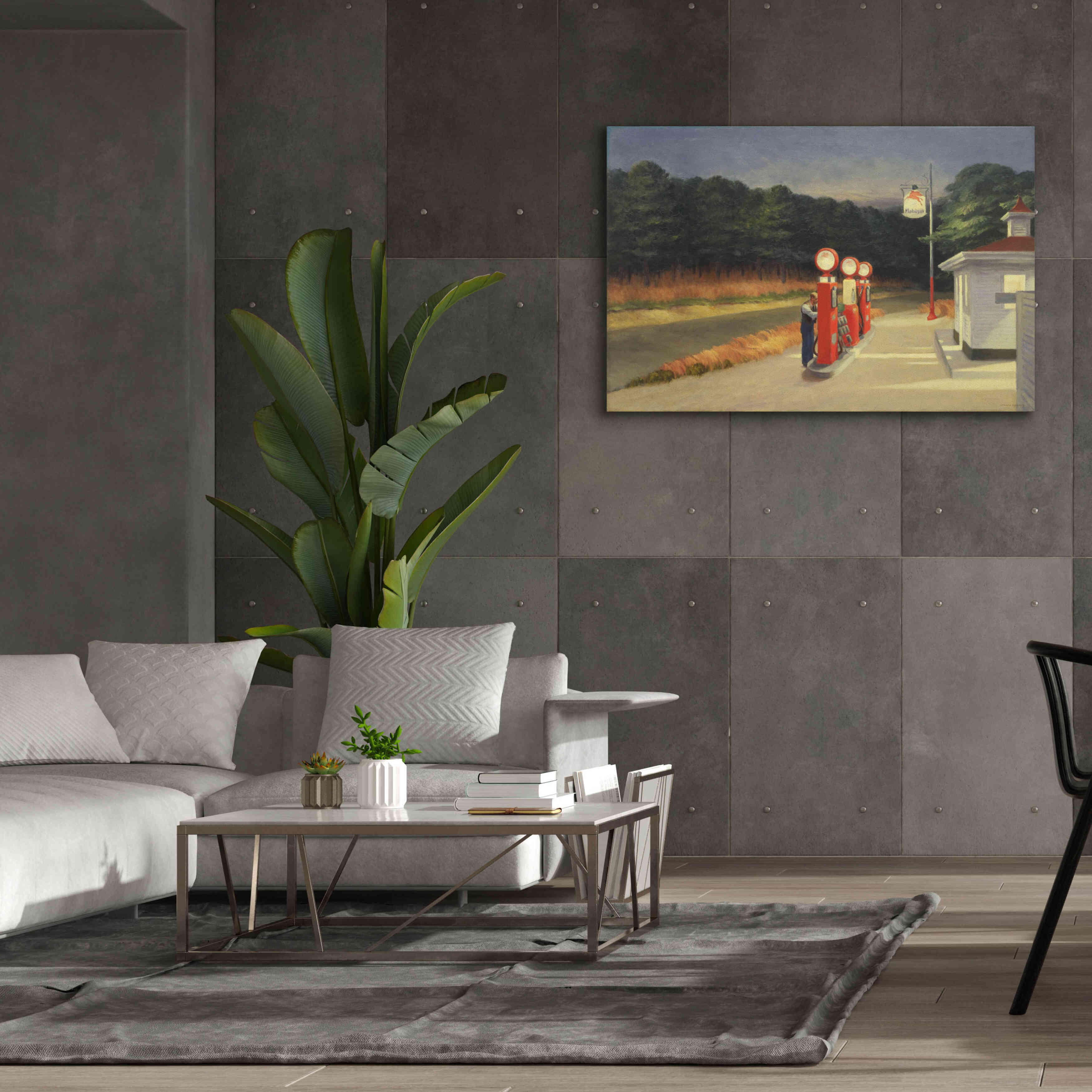 'Gas, 1940' by Edward Hopper, Giclee Canvas Wall Art,60x40