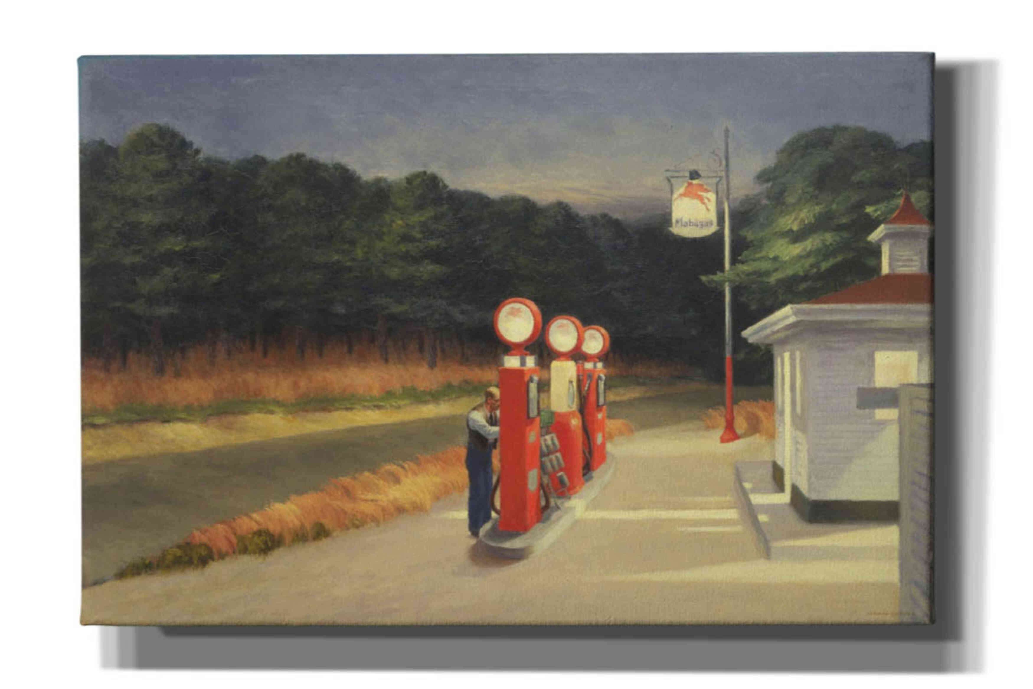 'Gas, 1940' by Edward Hopper, Giclee Canvas Wall Art