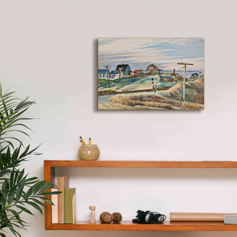 Image of 'Cottages at North Truro' by Edward Hopper, Giclee Canvas Wall Art,18x12