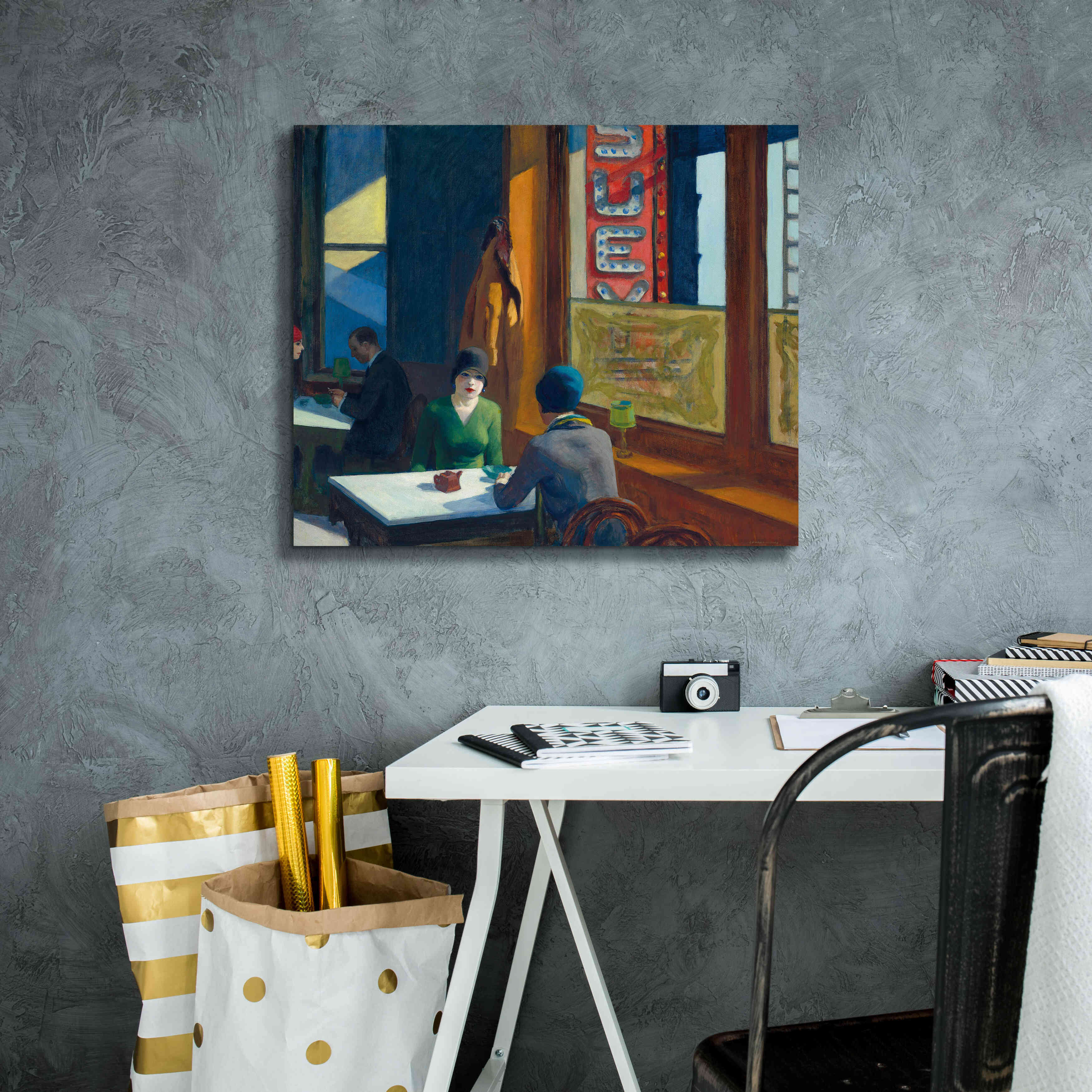 'Chop Suey' by Edward Hopper, Giclee Canvas Wall Art,24x20