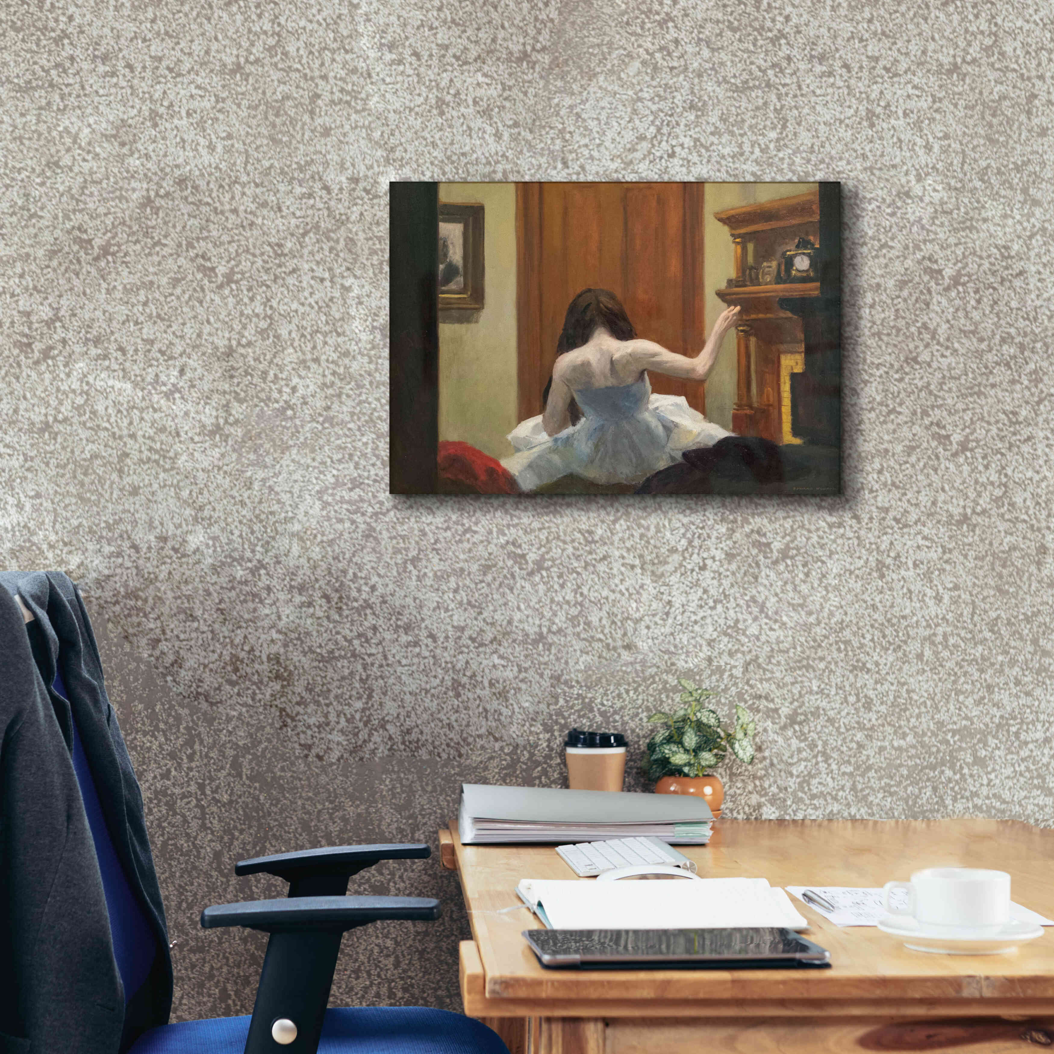 'New York Interior, c. 1921' by Edward Hopper, Giclee Canvas Wall Art,24x20