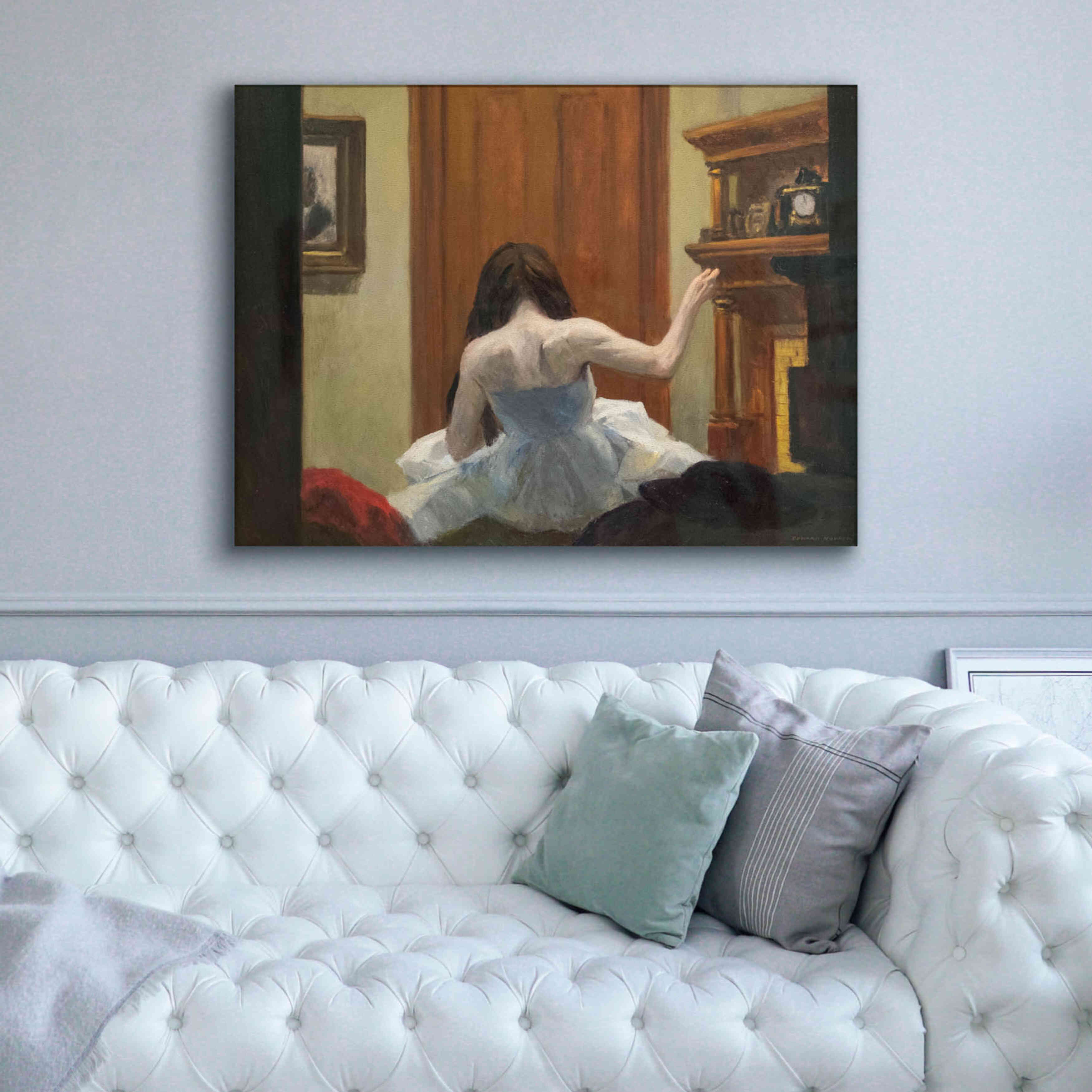 'New York Interior, c. 1921' by Edward Hopper, Giclee Canvas Wall Art,54x40