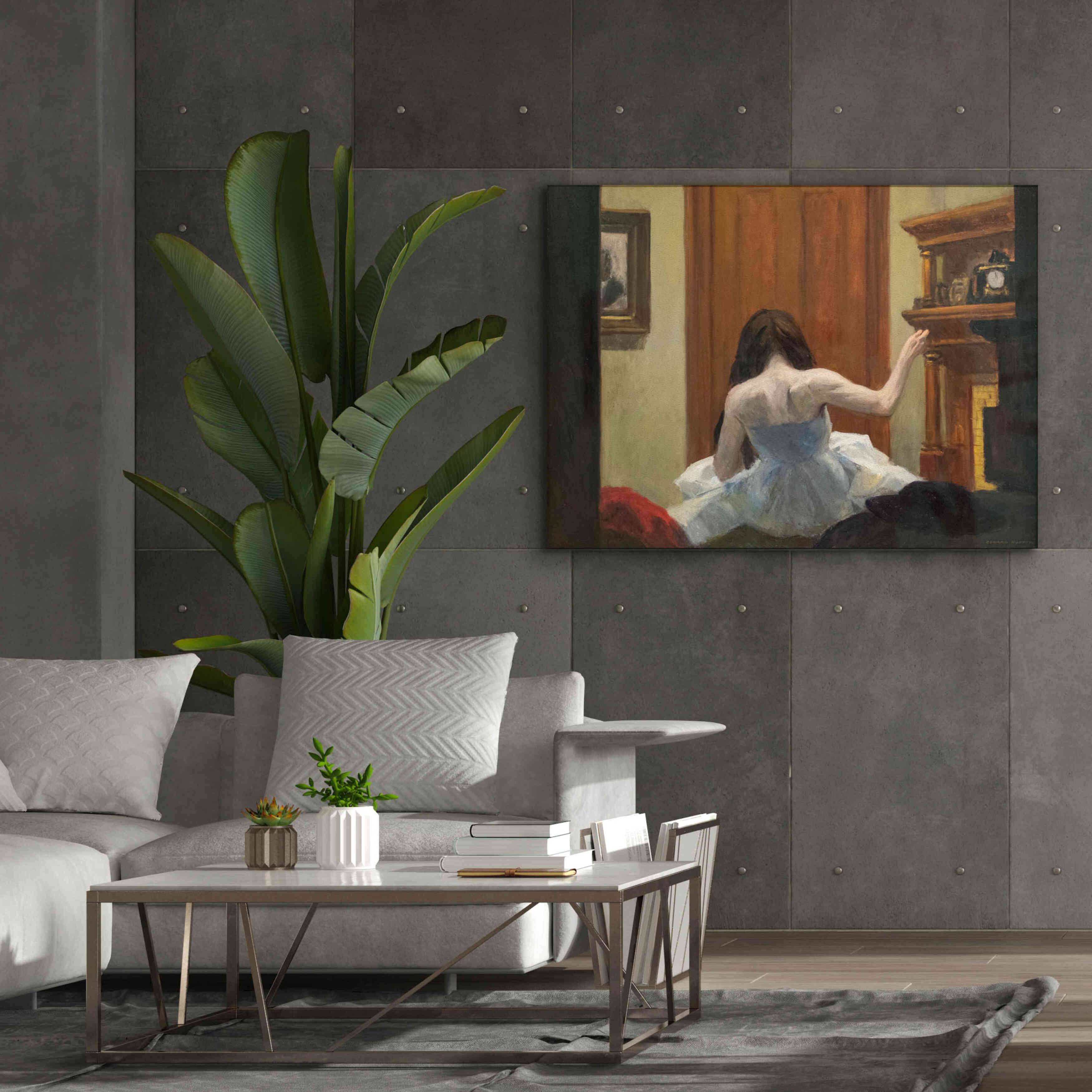 'New York Interior, c. 1921' by Edward Hopper, Giclee Canvas Wall Art,54x40